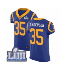 Men's Nike Los Angeles Rams #35 C.J. Anderson Royal Blue Alternate Vapor Untouchable Elite Player Super Bowl LIII Bound NFL Jersey
