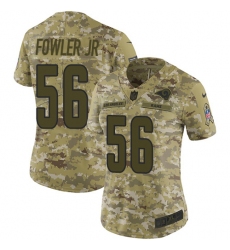 Women's Nike Los Angeles Rams #56 Dante Fowler Jr Limited Camo 2018 Salute to Service NFL Jersey