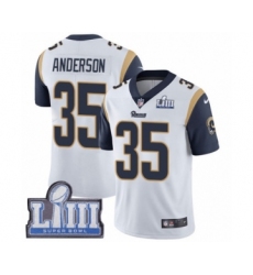Youth Nike Los Angeles Rams #35 C.J. Anderson White Vapor Untouchable Limited Player Super Bowl LIII Bound NFL Jersey