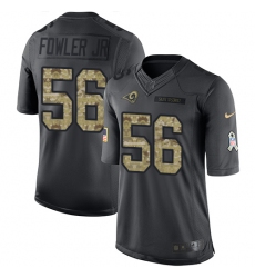 Youth Nike Los Angeles Rams #56 Dante Fowler Jr Limited Black 2016 Salute to Service NFL Jersey
