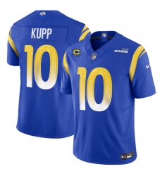 Men's Los Angeles Rams #10 Cooper Kupp Royal 2024 F.U.S.E With 4-Star C Vapor Limited Stitched Jersey