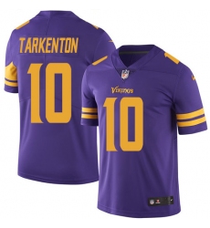 Youth Nike Minnesota Vikings #10 Fran Tarkenton Elite Purple Rush Vapor Untouchable NFL Jersey