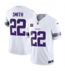 Men's Minnesota Vikings #22 Harrison Smith White 2024 F.U.S.E. With 4-Star C Winter Warrior Limited Stitched Jersey