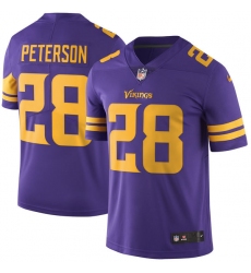 Men's Nike Minnesota Vikings #28 Adrian Peterson Limited Purple Rush Vapor Untouchable NFL Jersey