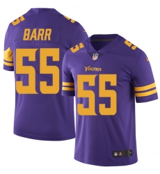 Men's Nike Minnesota Vikings #55 Anthony Barr Limited Purple Rush Vapor Untouchable NFL Jersey