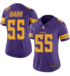 Women's Nike Minnesota Vikings #55 Anthony Barr Elite Purple Rush Vapor Untouchable NFL Jersey