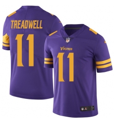 Men's Nike Minnesota Vikings #11 Laquon Treadwell Limited Purple Rush Vapor Untouchable NFL Jersey