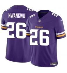 Men's Minnesota Vikings #26 Kene Nwangwu Purple 2023 F.U.S.E. Vapor Untouchable Limited Stitched Jersey