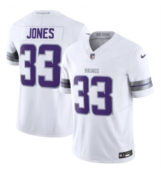 Men's Minnesota Vikings #33 Aaron Jones White F.U.S.E. Winter Warrior Limited Football Stitched Jersey