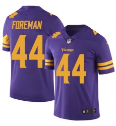 Men's Nike Minnesota Vikings #44 Chuck Foreman Limited Purple Rush Vapor Untouchable NFL Jersey