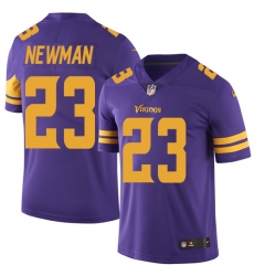 Men's Nike Minnesota Vikings #23 Terence Newman Limited Purple Rush Vapor Untouchable NFL Jersey