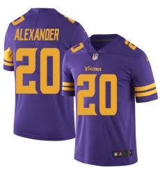 Men's Nike Minnesota Vikings #20 Mackensie Alexander Limited Purple Rush Vapor Untouchable NFL Jersey