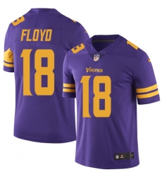 Men's Nike Minnesota Vikings #18 Michael Floyd Limited Purple Rush Vapor Untouchable NFL Jersey