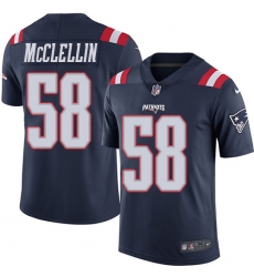 Men's Nike New England Patriots #58 Shea McClellin Limited Navy Blue Rush Vapor Untouchable NFL Jersey