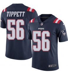 Men's Nike New England Patriots #56 Andre Tippett Limited Navy Blue Rush Vapor Untouchable NFL Jersey