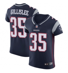 Men's Nike New England Patriots #35 Mike Gillislee Navy Blue Team Color Vapor Untouchable Elite Player NFL Jersey