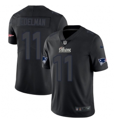 Men's Nike New England Patriots #11 Julian Edelman Limited Black Rush Impact NFL Jersey Men's Nike New England Patriots #11 Julian Edelman Limited Black Rush Impact NFL Jersey