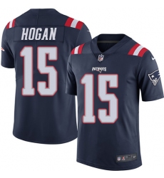 Men's Nike New England Patriots #15 Chris Hogan Limited Navy Blue Rush Vapor Untouchable NFL Jersey