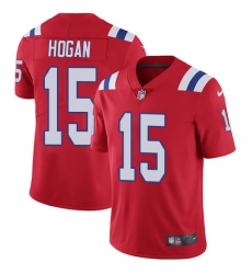 Men's Nike New England Patriots #15 Chris Hogan Red Alternate Vapor Untouchable Limited Player NFL Jersey