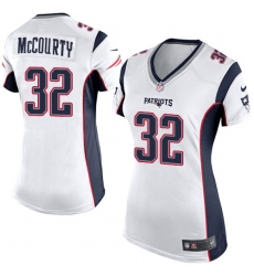Women's Nike New England Patriots #32 Devin McCourty Game White NFL Jersey