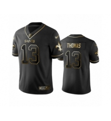 Men's New Orleans Saints #13 Michael Thomas Limited Black Golden Edition Football Jersey Men's New Orleans Saints #13 Michael Thomas Limited Black Golden Edition Football Jersey