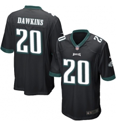 Men's Nike Philadelphia Eagles #20 Brian Dawkins Game Black Alternate NFL Jersey