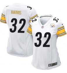 Women's Nike Pittsburgh Steelers #32 Franco Harris Game White NFL Jersey