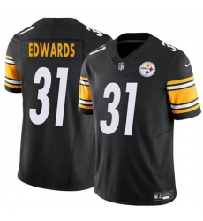 Men's Pittsburgh Steelers #31 Daijun Edwards Black 2024 F.U.S.E. Vapor Untouchable Limited Football Stitched Jersey