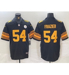 Men's Pittsburgh Steelers #54 Zach Frazier Black Color Rush Untouchable Limited Stitched Jersey