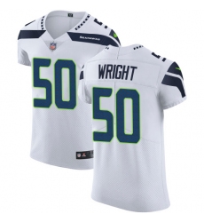 Men's Nike Seattle Seahawks #50 K.J. Wright White Vapor Untouchable Elite Player NFL Jersey