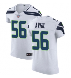 Men's Nike Seattle Seahawks #56 Cliff Avril White Vapor Untouchable Elite Player NFL Jersey