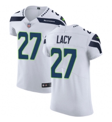 Men's Nike Seattle Seahawks #27 Eddie Lacy White Vapor Untouchable Elite Player NFL Jersey