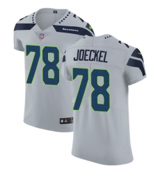 Men's Nike Seattle Seahawks #78 Luke Joeckel Grey Alternate Vapor Untouchable Elite Player NFL Jersey