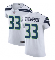 Men's Nike Seattle Seahawks #33 Tedric Thompson White Vapor Untouchable Elite Player NFL Jersey