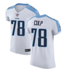 Men's Nike Tennessee Titans #78 Curley Culp White Vapor Untouchable Elite Player NFL Jersey