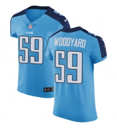 Men's Nike Tennessee Titans #59 Wesley Woodyard Light Blue Team Color Vapor Untouchable Elite Player NFL Jersey