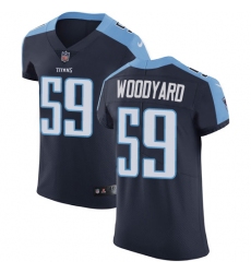 Men's Nike Tennessee Titans #59 Wesley Woodyard Navy Blue Alternate Vapor Untouchable Elite Player NFL Jersey