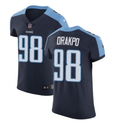 Men's Nike Tennessee Titans #98 Brian Orakpo Navy Blue Alternate Vapor Untouchable Elite Player NFL Jersey