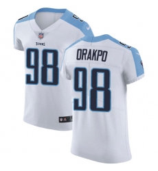 Men's Nike Tennessee Titans #98 Brian Orakpo White Vapor Untouchable Elite Player NFL Jersey