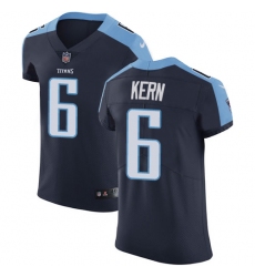 Men's Nike Tennessee Titans #6 Brett Kern Navy Blue Alternate Vapor Untouchable Elite Player NFL Jersey