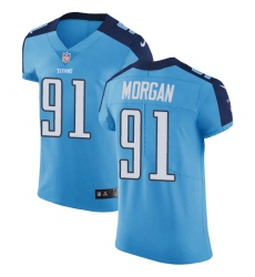 Men's Nike Tennessee Titans #91 Derrick Morgan Light Blue Team Color Vapor Untouchable Elite Player NFL Jersey