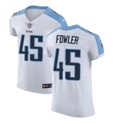 Men's Nike Tennessee Titans #45 Jalston Fowler White Vapor Untouchable Elite Player NFL Jersey