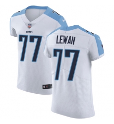 Men's Nike Tennessee Titans #77 Taylor Lewan White Vapor Untouchable Elite Player NFL Jersey