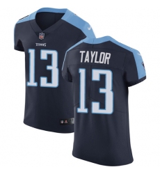 Men's Nike Tennessee Titans #13 Taywan Taylor Navy Blue Alternate Vapor Untouchable Elite Player NFL Jersey