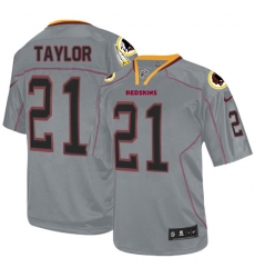 Men's Nike Washington Redskins #21 Sean Taylor Elite Lights Out Grey NFL Jersey