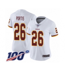 Women's Washington Redskins #26 Clinton Portis White Vapor Untouchable Limited Player 100th Season Football Jersey