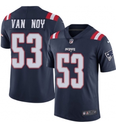 Men's Nike New England Patriots #53 Kyle Van Noy Limited Navy Blue Rush Vapor Untouchable NFL Jersey