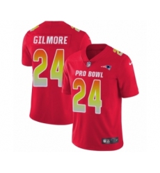 Youth Nike New England Patriots #24 Stephon Gilmore Limited Red AFC 2019 Pro Bowl NFL Jersey