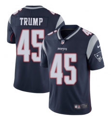 Men's Nike New England Patriots #45 Donald Trump Navy Blue Team Color Vapor Untouchable Limited Player NFL Jersey