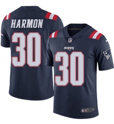 Men's Nike New England Patriots #30 Duron Harmon Limited Navy Blue Rush Vapor Untouchable NFL Jersey